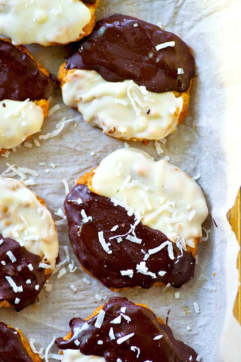 Easy Fancy Black and White Coconut Cookies: Three World Flavor